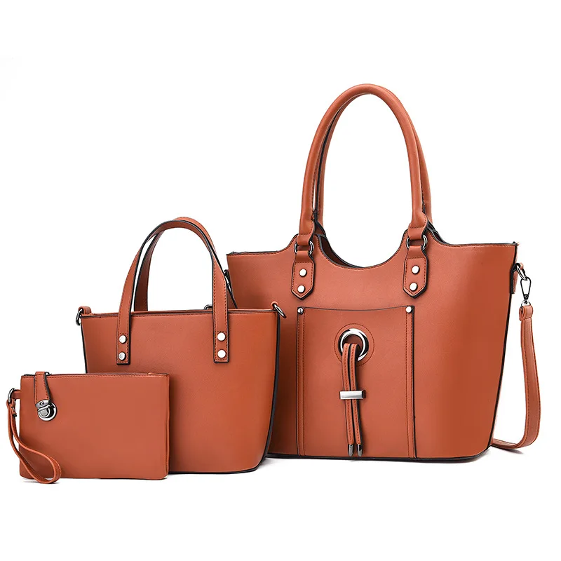 

New Large Capacity High Quality Luxury Handbag for Women 2023 Fashion Versatile Crossbody Mother Bag Three Piece Set for Women