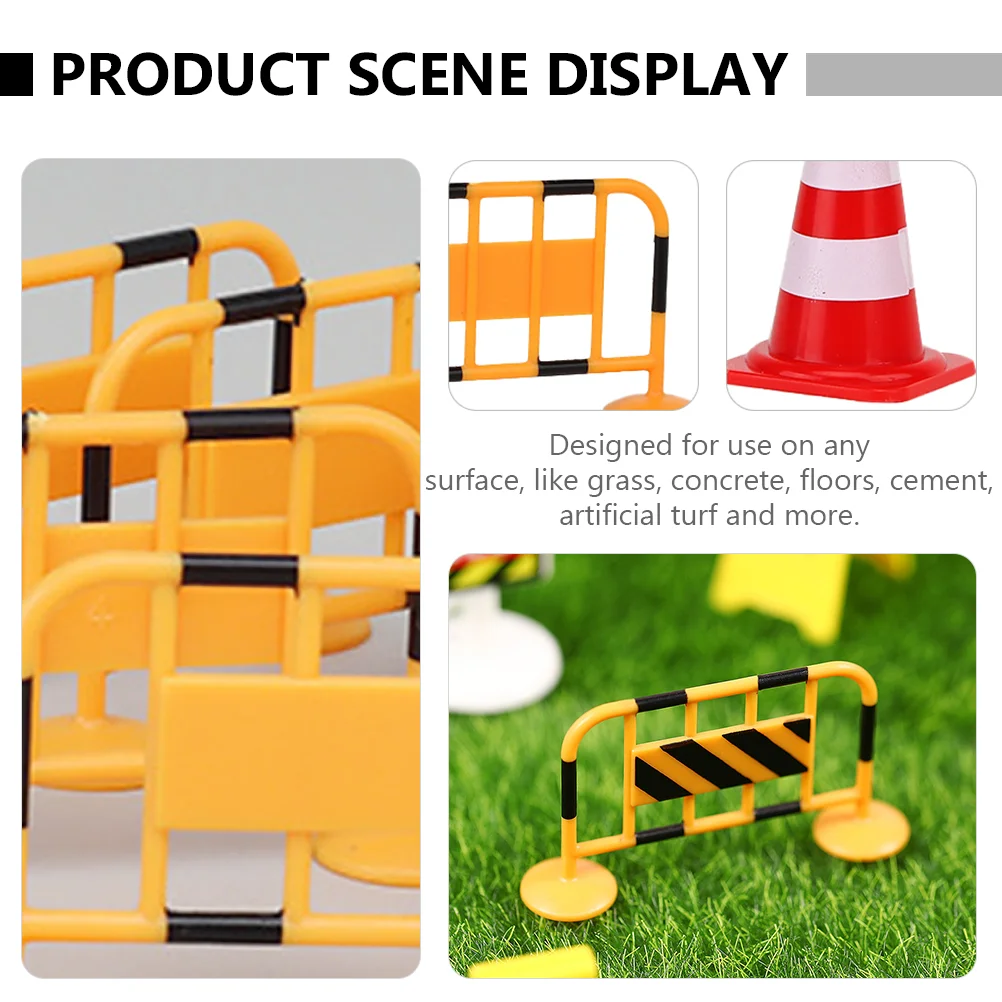 24 шт. Ryan игрушки для детей дорожный знак баррикада блокпосты мини-конусы модель