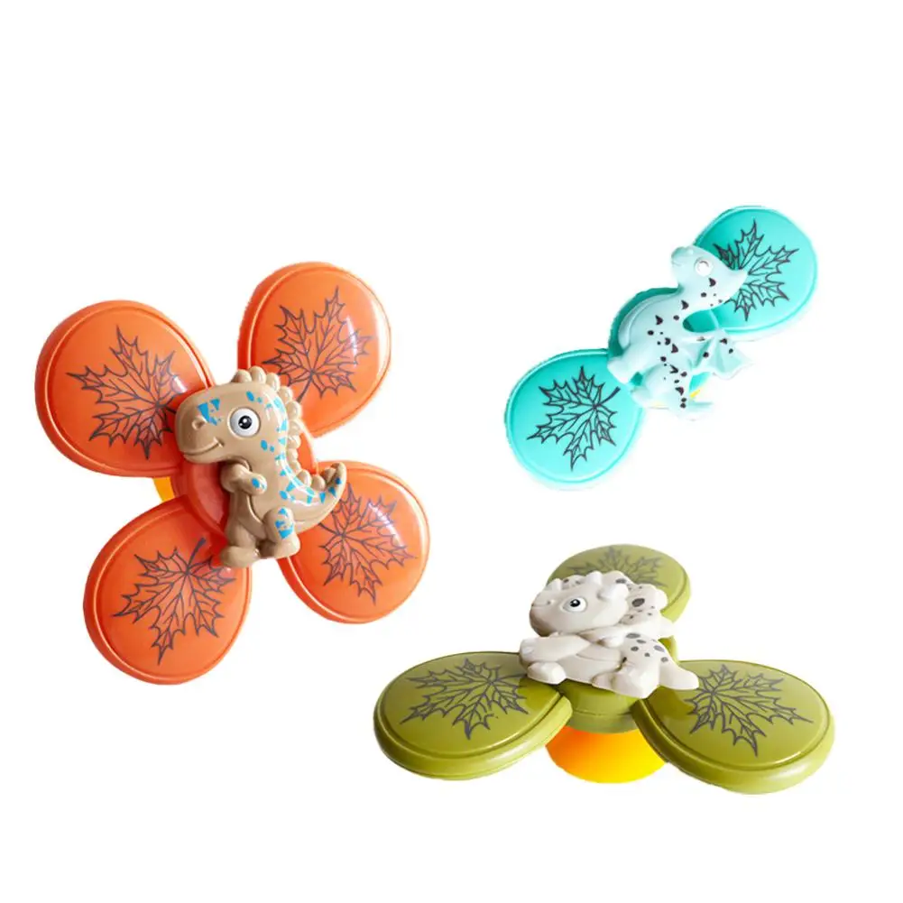 

Baby Spinning Top Sensory Toys Fun Cute Cartoon Suction Cup Spinner Bath Playing Toys Gifts For Boys Girls Fidget Toy