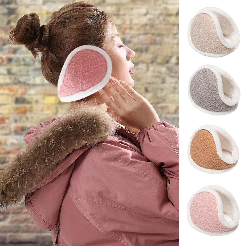

Earmuffs Ear Muffs Unisex Behind Head Band Ear Warmers Winter Thick Women Accessories Men Women Solid Color Wool Earcaps Fashion