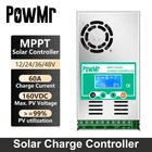 Контроллер заряда PowMr MPPT для солнечных батарей, ЖК-дисплей 60 А, 12 В, 24 В, 36 В, 48 В