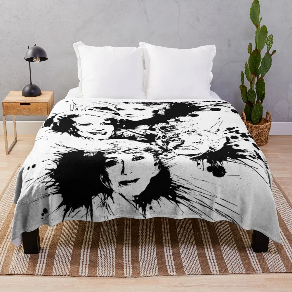 

Golden Splatter Bundle Throw Blanket Big Thick Furry Couple Blanket Luxury Blanket