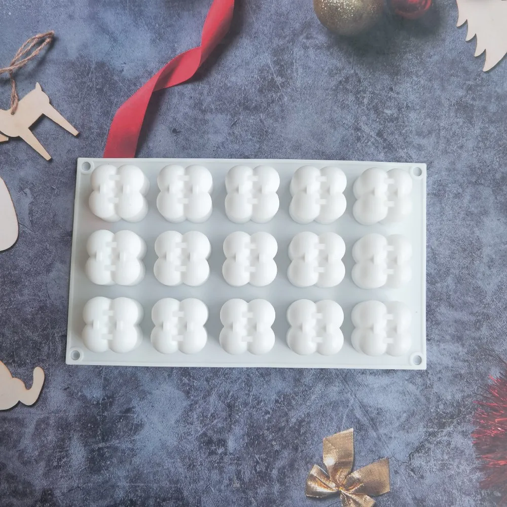 

6/15 Cavity 3D Magic Shape Silicone Candle Mould Aromatherapy DIY Handmade Candle Material Resin Wax Soap Mold Making Supplies