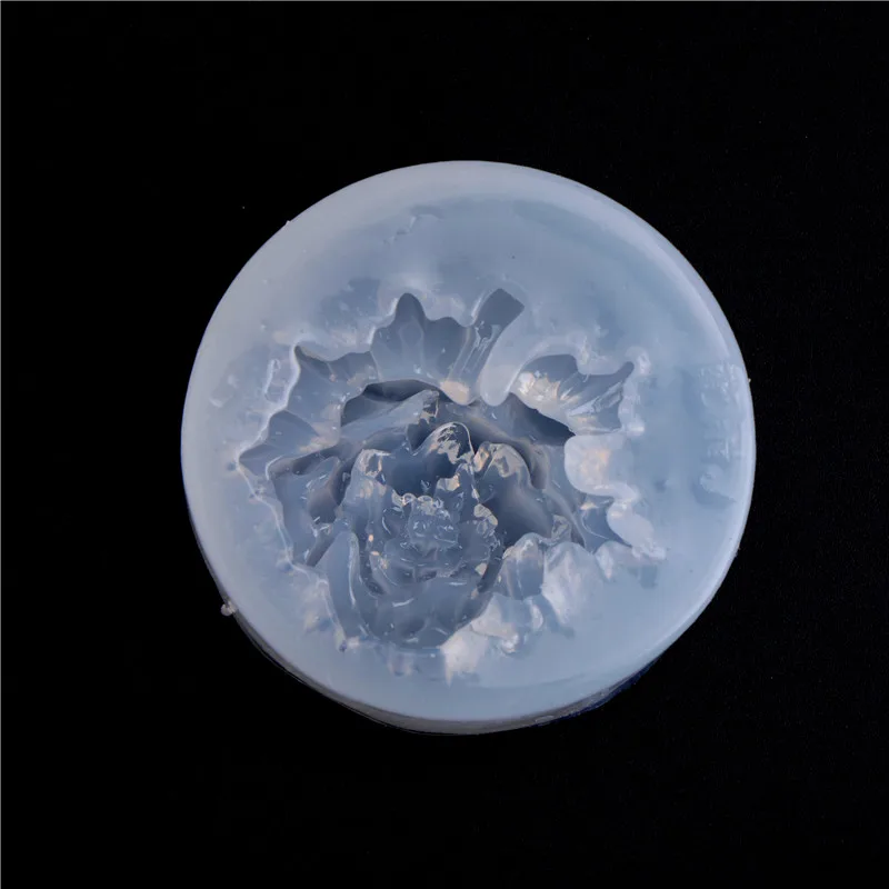 Креативная цветочная роза в форме силиконовой формы для помадки мыла торта