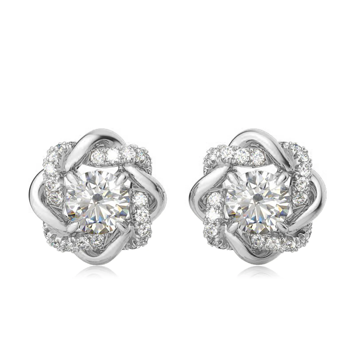 

Luxury Hexagram 1ct Moissanite Stud Earrings for Women 925 Silver Star of David Wedding Anniversary Accessories Fine Jewelry New