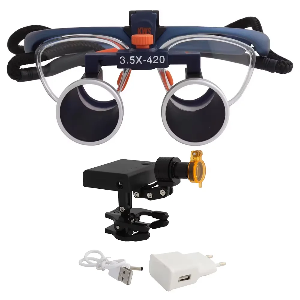 Медицинские оригинальные стоматологические увеличительные очки KWS 2.5x 3.5x