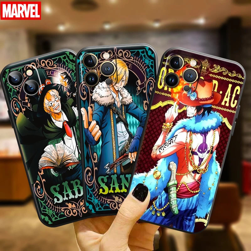 

Anime One Piec Luffy For Apple iPhone 11 12 13 Pro Max 12 13 Mini X XR XS Max SE 6 6S 7 8 Plus Phone Case Black Carcasa Back