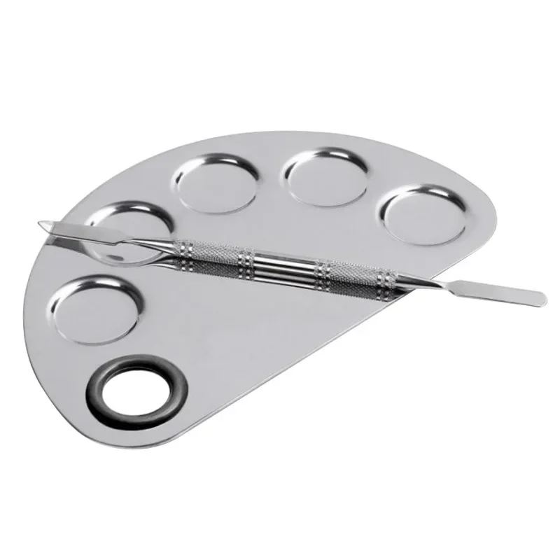 Палитра для смешивания макияжа из нержавеющей стали