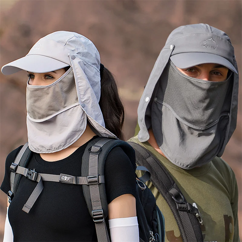 Защитная Кепка От Солнца С Бамбуковым Углем Быстросохнущая Защита Шеи Для