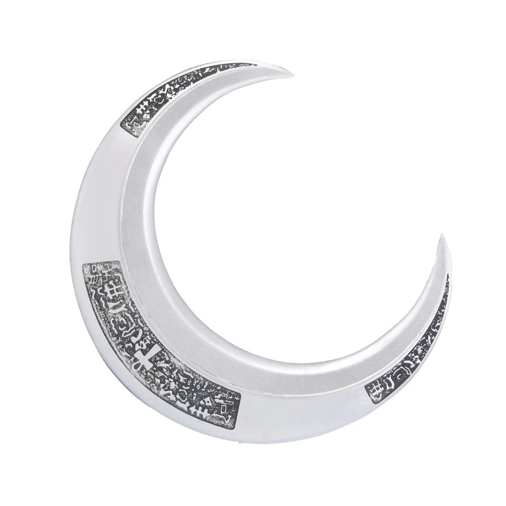 1 Pair Movie Moon Knight Crescent Darts Superhero Marc Spector Cosplay Golden Silver PU Knives Weapon Cos Prop Accessories