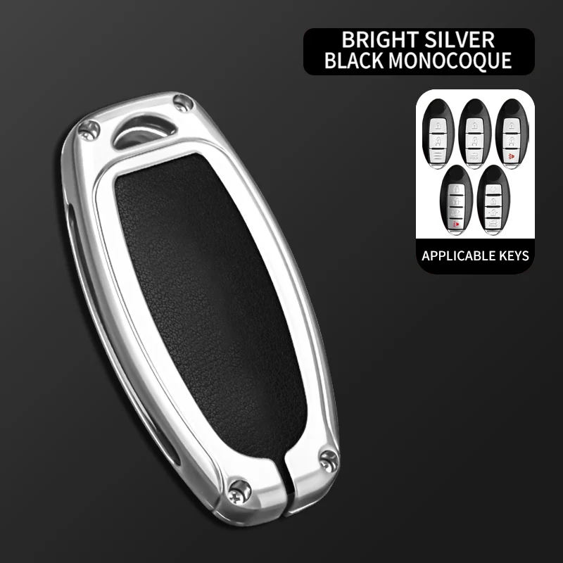 

Кожаный Автомобильный брелок для ключей из сплава, чехол для брелока, защитный держатель для ключей с дистанционным управлением для Nissan Серена, изгой, алтима, Сентра, лист Мурано