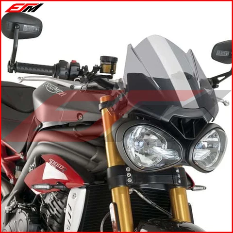 Motorcycle Sports Touring WindScreen Windshield Deflector Fits For TRIUMPH SPEED TRIPLE 2016-2020 STREET TRIPLE R/RS 2017-2019
