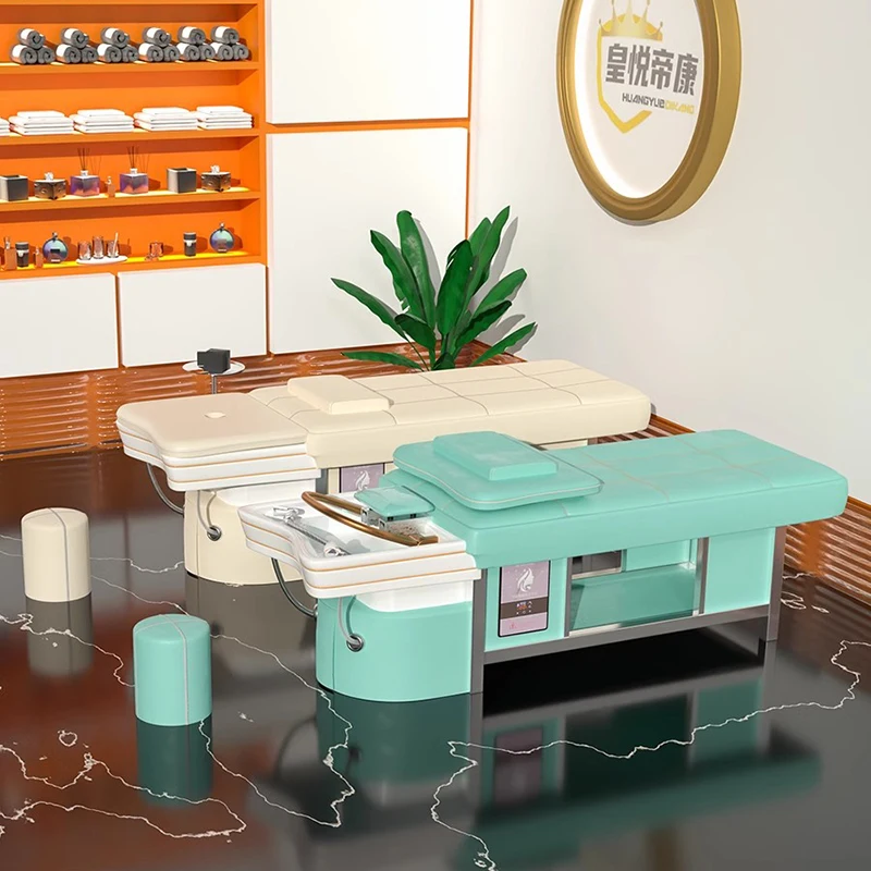 Кресло для мытья волос с эффектом циркуляции воды спа-кровать Водная терапия