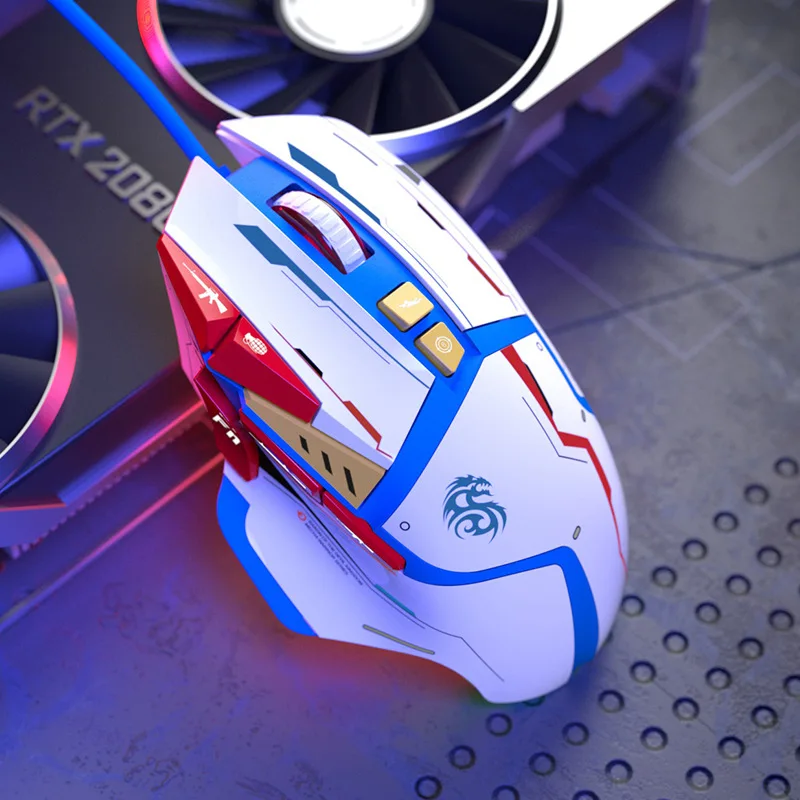 

USB Wired Gaming Mouse 6400 DPI 11 buttons mice Programmable ergonomic For Computer PC Mouse Gamer