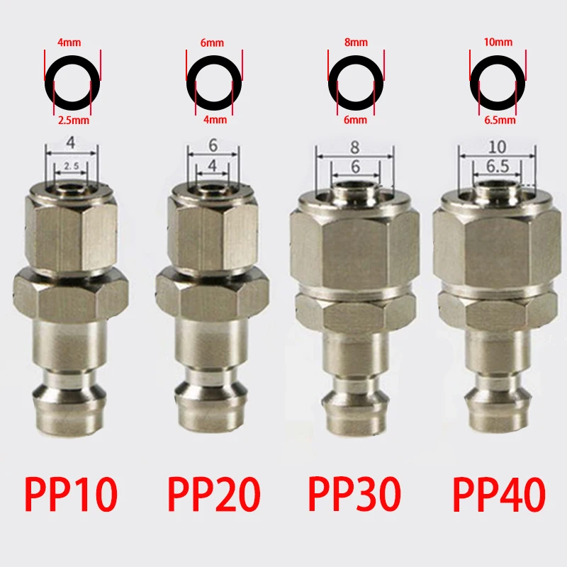 

Пневматический быстроразъемный соединитель Nickel-plated brass 6 8 10 12 мм