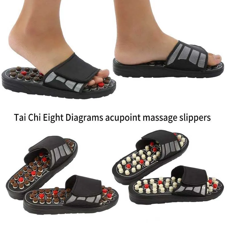 Feet Massage Slippers Foot Reflexology Acupuncture Therapy Massager Walk Stone Shoes Acupuncture Cobblestone Massageador Sandal
