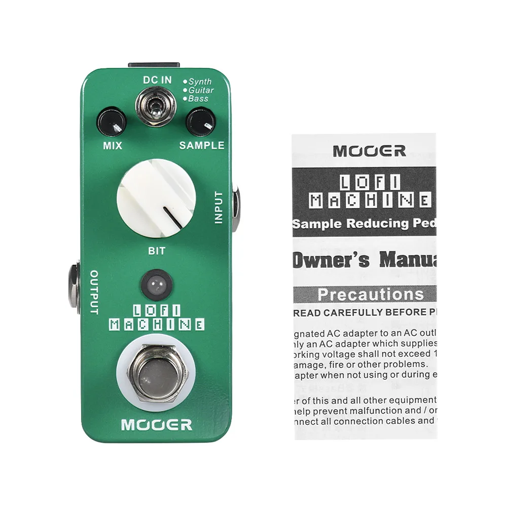 Гитарная педаль эффектов Mooer Lofi Machine Sample Reducing, 3 режима, True Bypass, цельнометаллический корпус, аксессуары для гитары (art.: 3920db4e7528a) - 3920db4e7528a