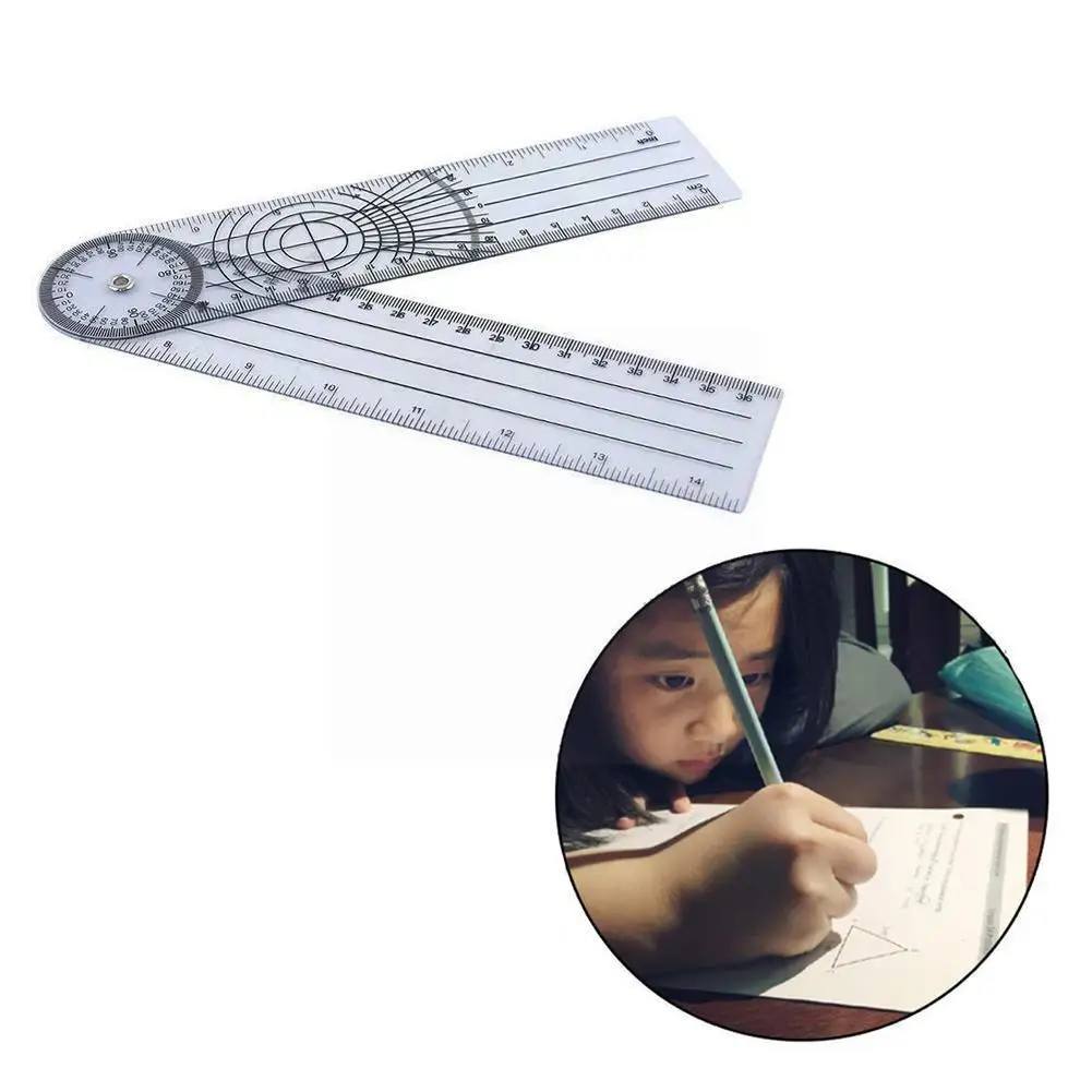 

30cm Korean Flexible Folding Ruler Multifunction Plastic Stationery Office Rulers Students Gifts Drawing School Kids C4p7