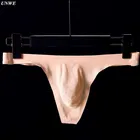 Мужские стринги, нижнее белье для геев, размера плюс M-XXL, полупрозрачные стринги, тонкое бикини, трусы-джоки, танга, T-back