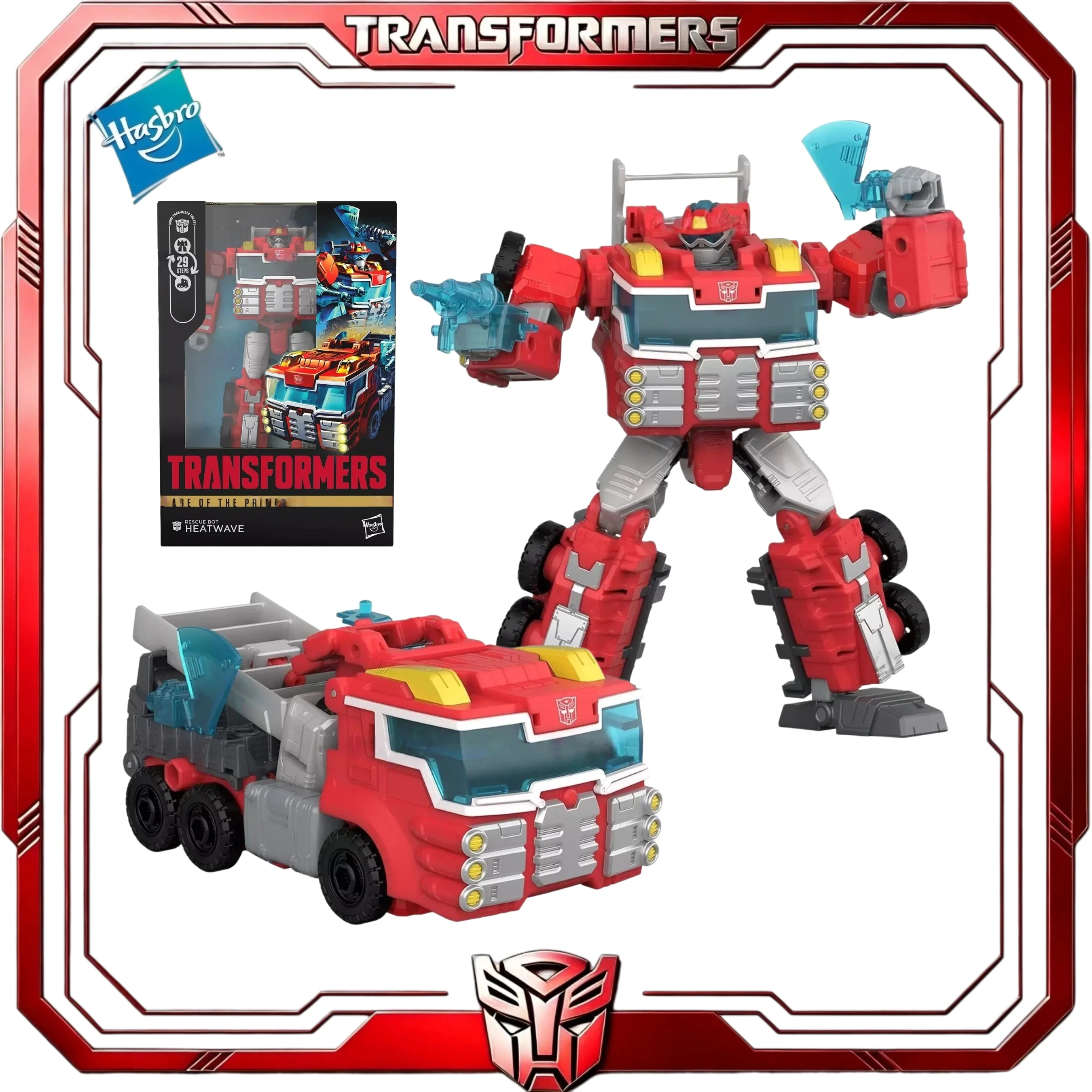 Фото В наличии: Коллекционная фигурка Hasbro Transformers Age of the Primes Rescue Bot Heatwave Voyager, подарок для хобби-коллекционеров №2