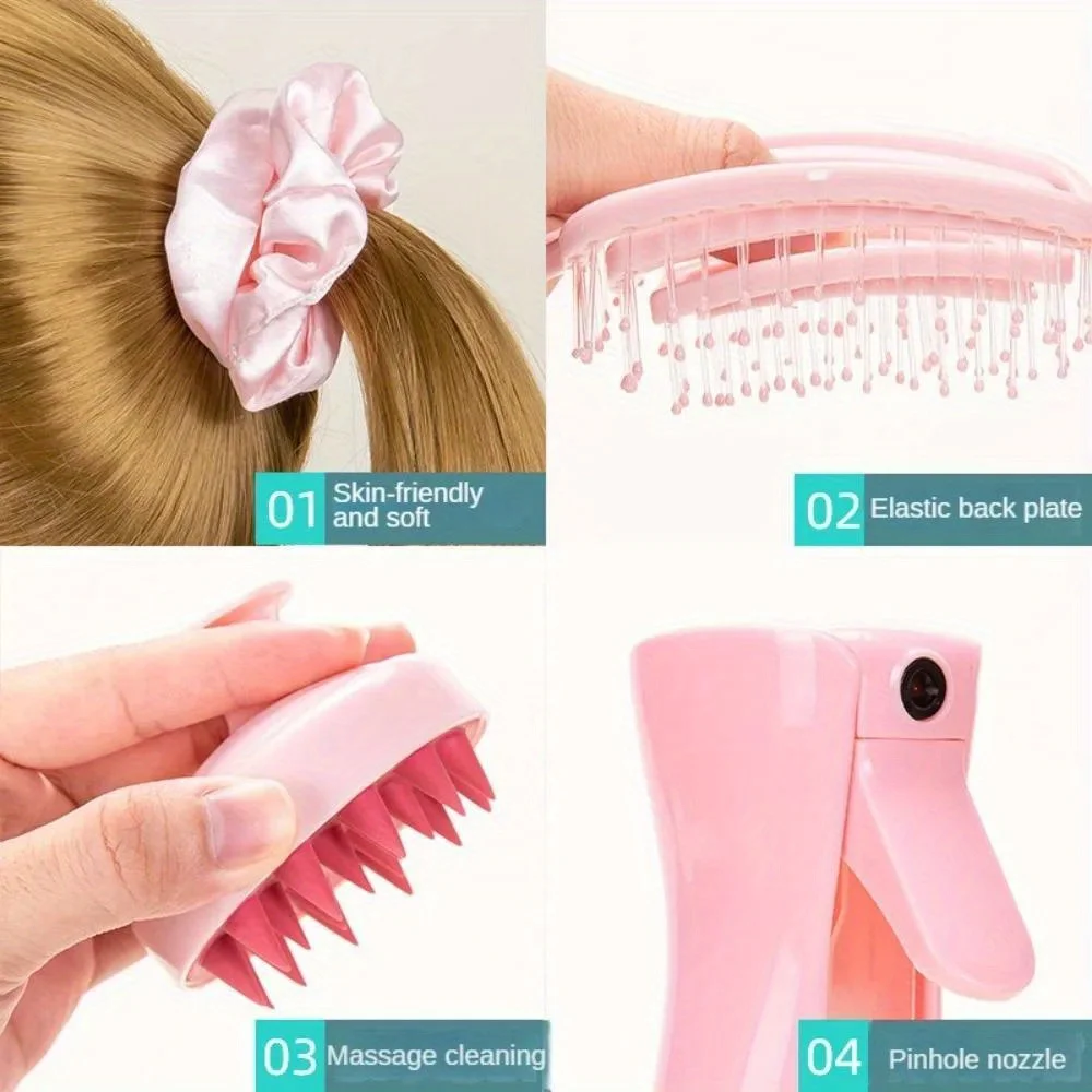 Детская Расческа Для Волос С Распылителем Круглая Домашние Парикмахерские