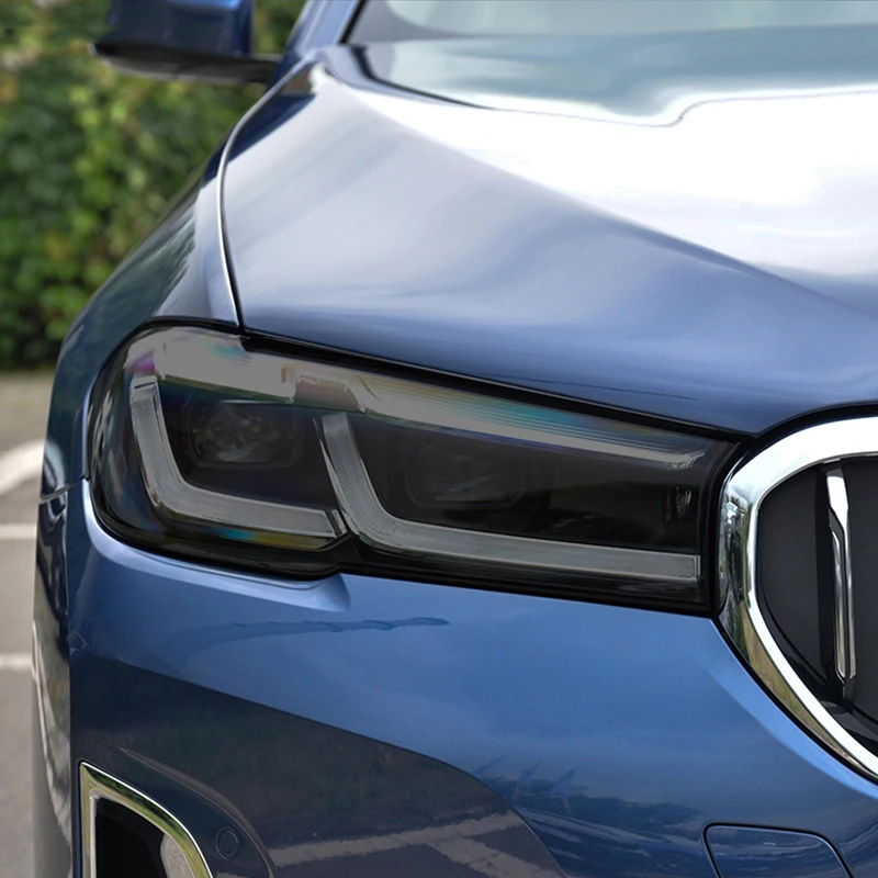 

Car headlights protective film is used for BMW 5 Series dressing G30 G31 2020 2021 transparent black TPU sticker accessories