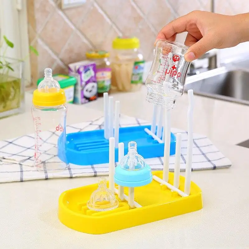 

Multi-function Baby Feeding Bottle Drying Rack Water Bottle Holder Milk Glass Bottles Storage Racks Folding Shelf Home Daily Use