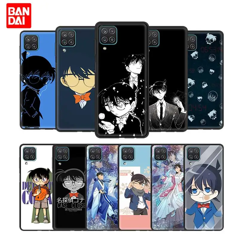 

Phone Case for Samsung Galaxy A12 A52 A32 A72 A22 A02 A21 A51 A21s A02s 4G 5G Shell Bag Soft Luxury Funda Anime Detective Conan