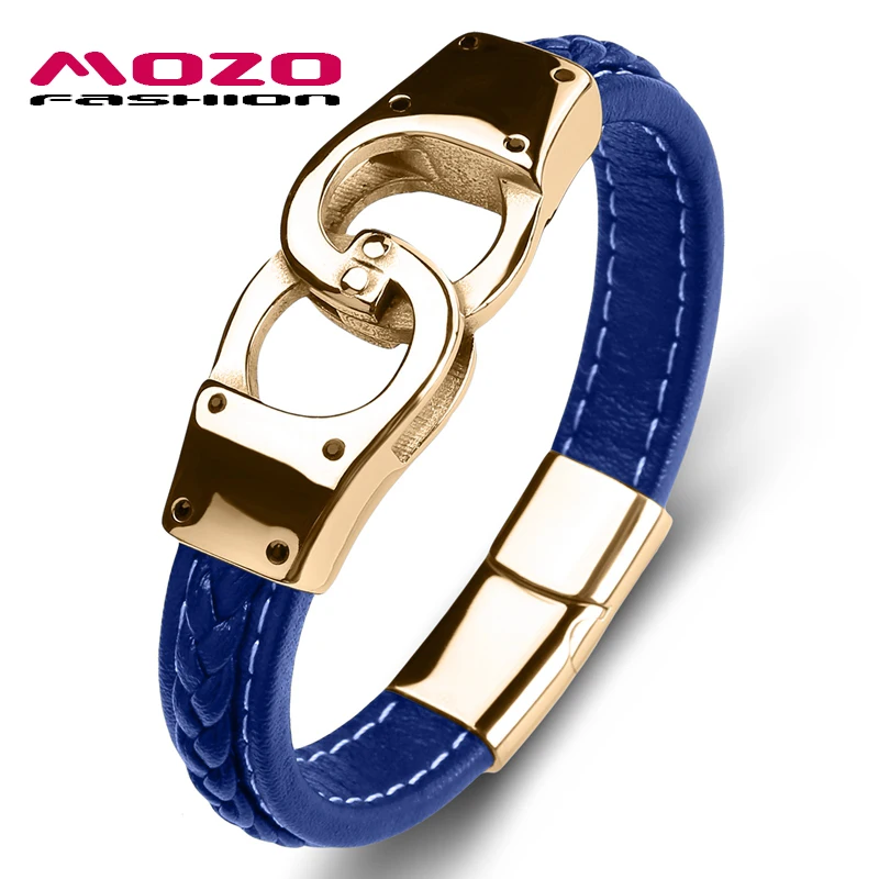 

Мужские браслеты из натуральной кожи, из нержавеющей стали