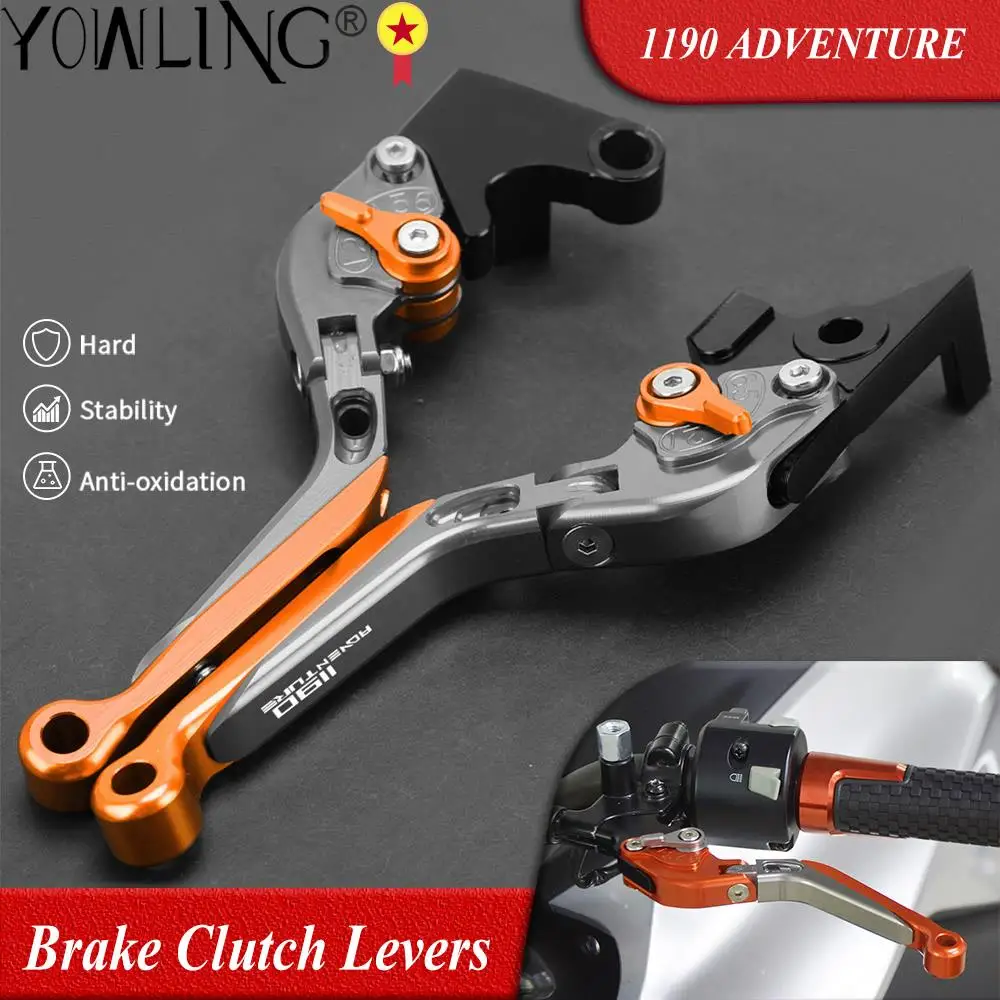 

Motorcycle Accessories Adjustable Folding Extendable Brake Clutch Levers For 1190 Adventure 1190 ADV 1190ADV 2013 2014 2015 2016