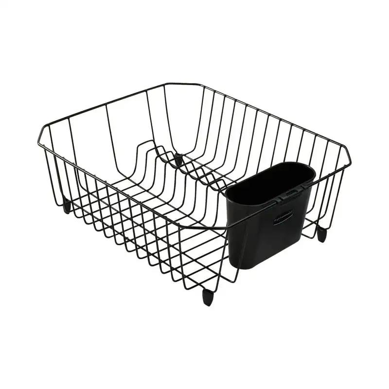 

Rack with Utensil Holder for Kitchen Countertop, Small, Black