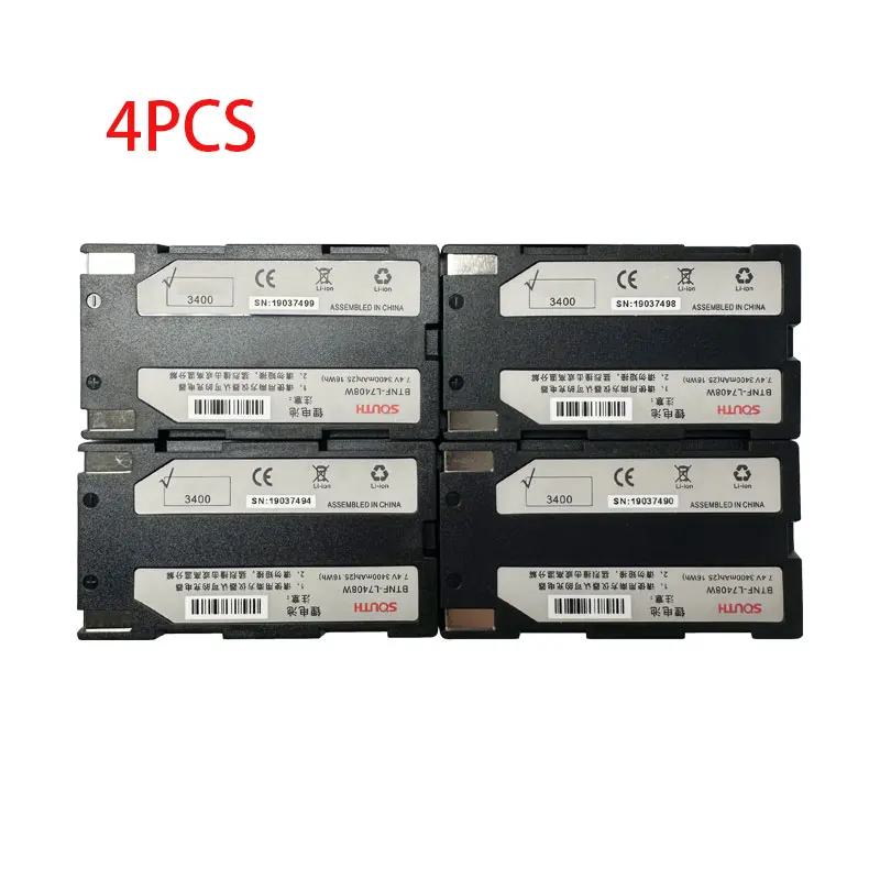 

4 шт. GPS RTK 7,4 В 3400 мАч BT-L7408W Аккумулятор для Южного S82 Ruide R90i / R6 Kolida K5 / K9 шлифовальные инструменты T66 GNSS