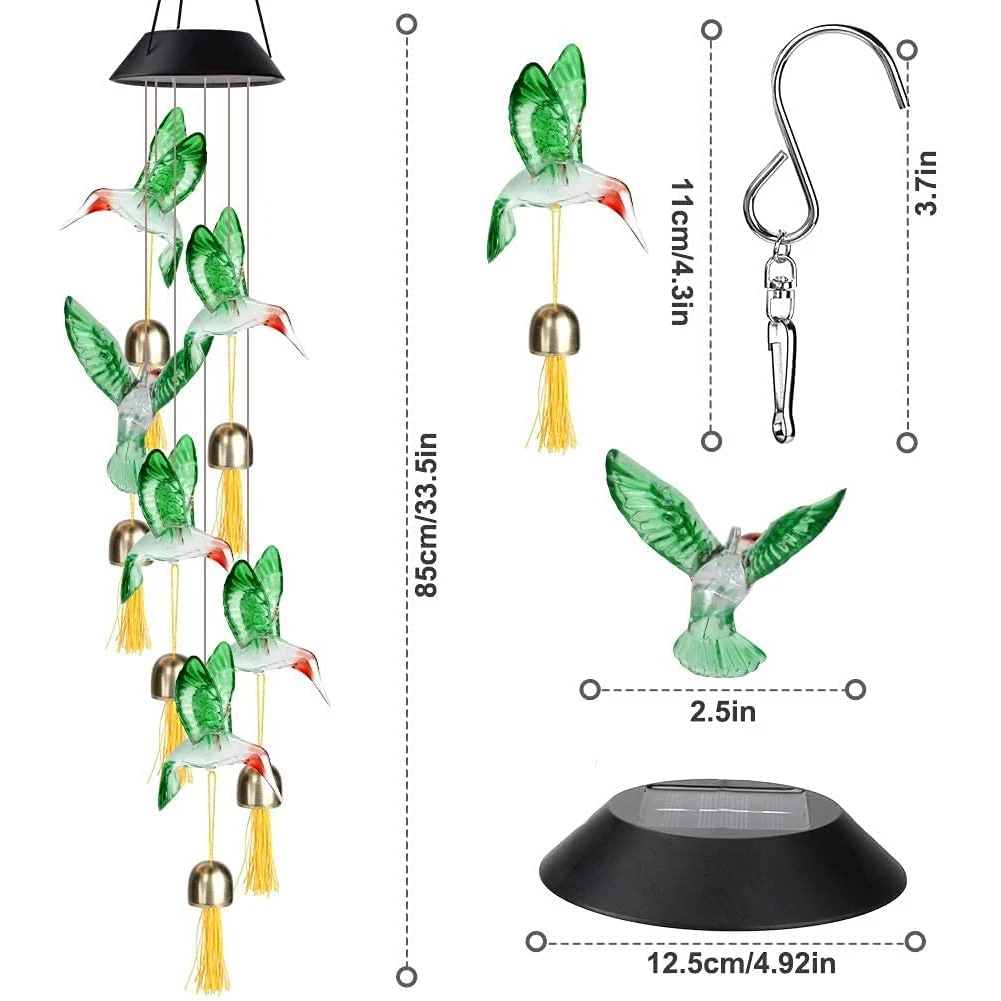 Фонарики ветра на солнечной батарее водонепроницаемая лампа Хрустальная