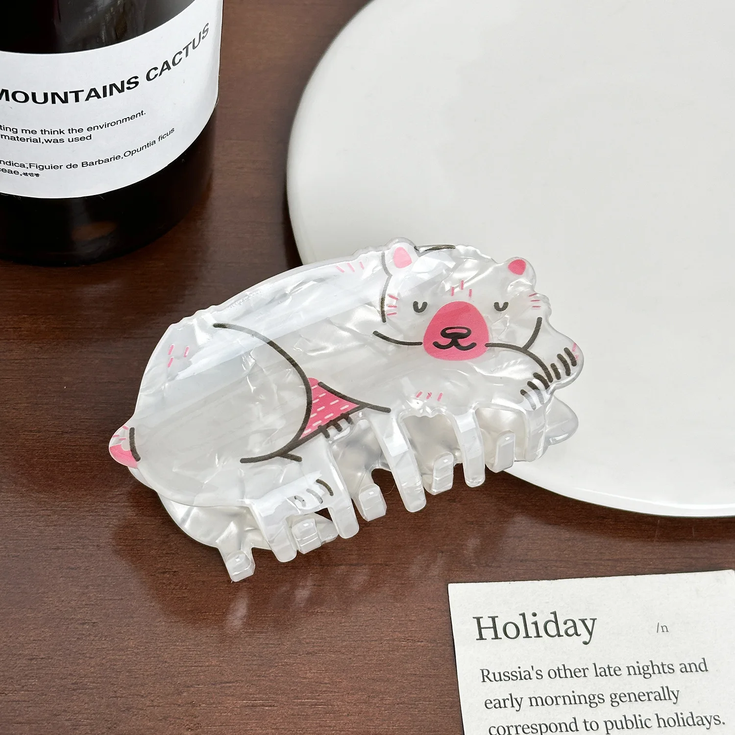 Funny Acrylic Cartoon Animal Hairpin New Squirrel Loong Bear Shape Hair Clip Claw For Women Girls Fixed Of Hair Accessories (art.: 3920cb3b400bb) - 3920cb3b400bb
