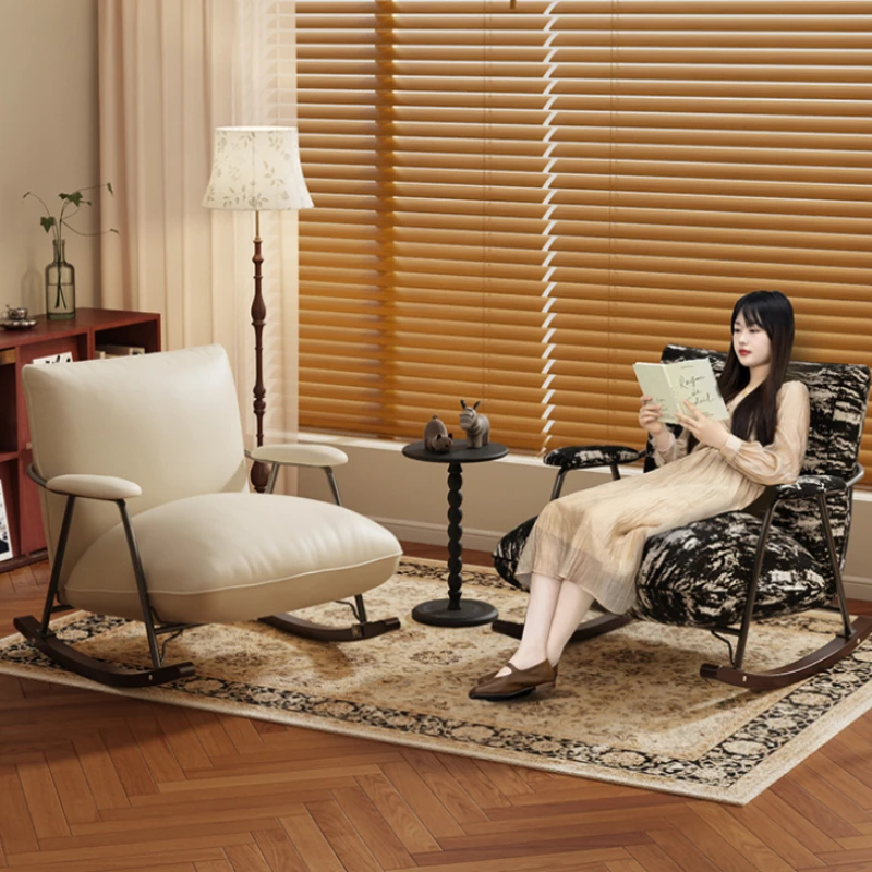 Cat Scratching Skin Style Recliner Chair Balcony Modern Design Bedroom Rocking Comfy Nordic Sedia A Dondolo Room Furniture