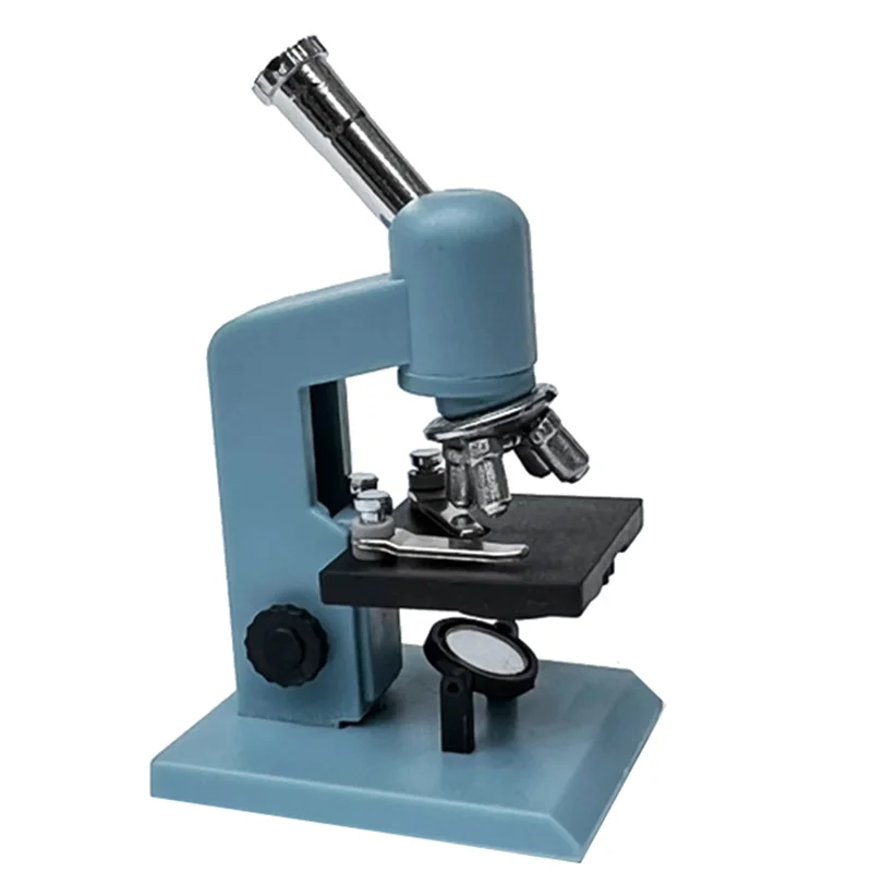 

Микроскоп для кукольного домика, миниатюрное лабораторное оборудование, трубчатая стойка, лабораторные аксессуары для игрушек, голубой декоративный набор, 1 комплект