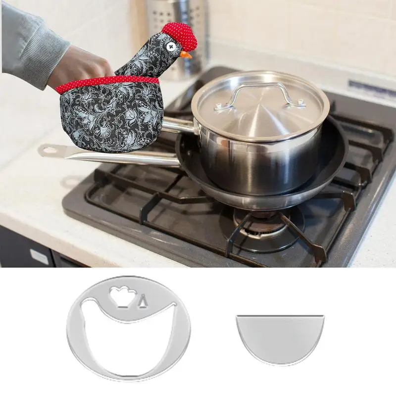 

Oven Mitts And Pot Holders Heat Resistant Sewing Ruler Potholders Chicken Shaped Cooking Mittens Pot Holders For Kitchen