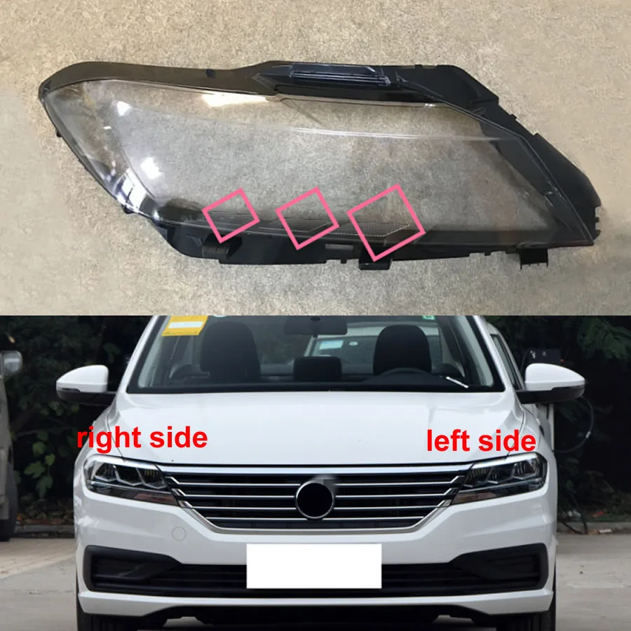 For VW Lavida Plus 2018 2019 2020 Halogen Car Accessories Headlight Lens Cover Transparent Lampshade Headlamp Shell Plexiglass
