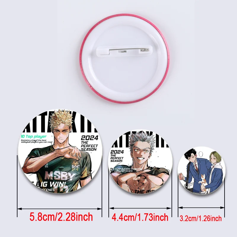 Аниме Haikyuu! Броши Shoyo HinataTobio KageyamaDaichi Sawamurasugawara Koushi мультяшный значок круглые булавки для подарка аксессуар (art.: 3920c8f7b7ea2) - 3920c8f7b7ea2
