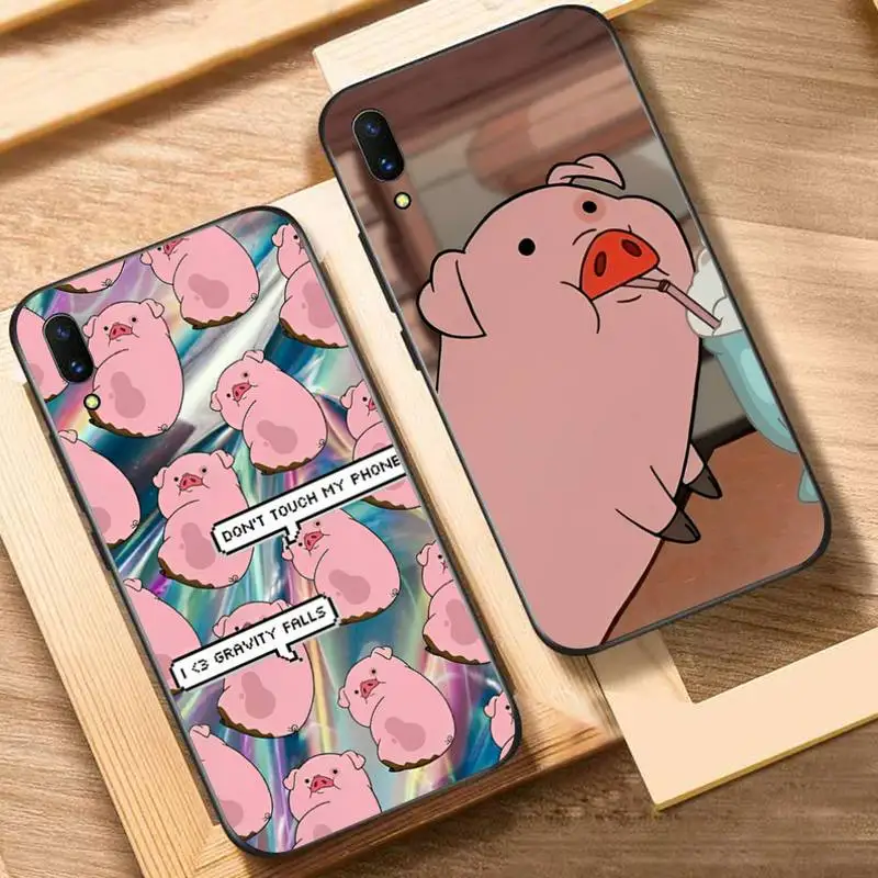 

Disney Gravity Falls Pig Phone Case For Oppo Reno Realme C3 6Pro Cover For vivo Y91C Y17 Y19 Funda Capa