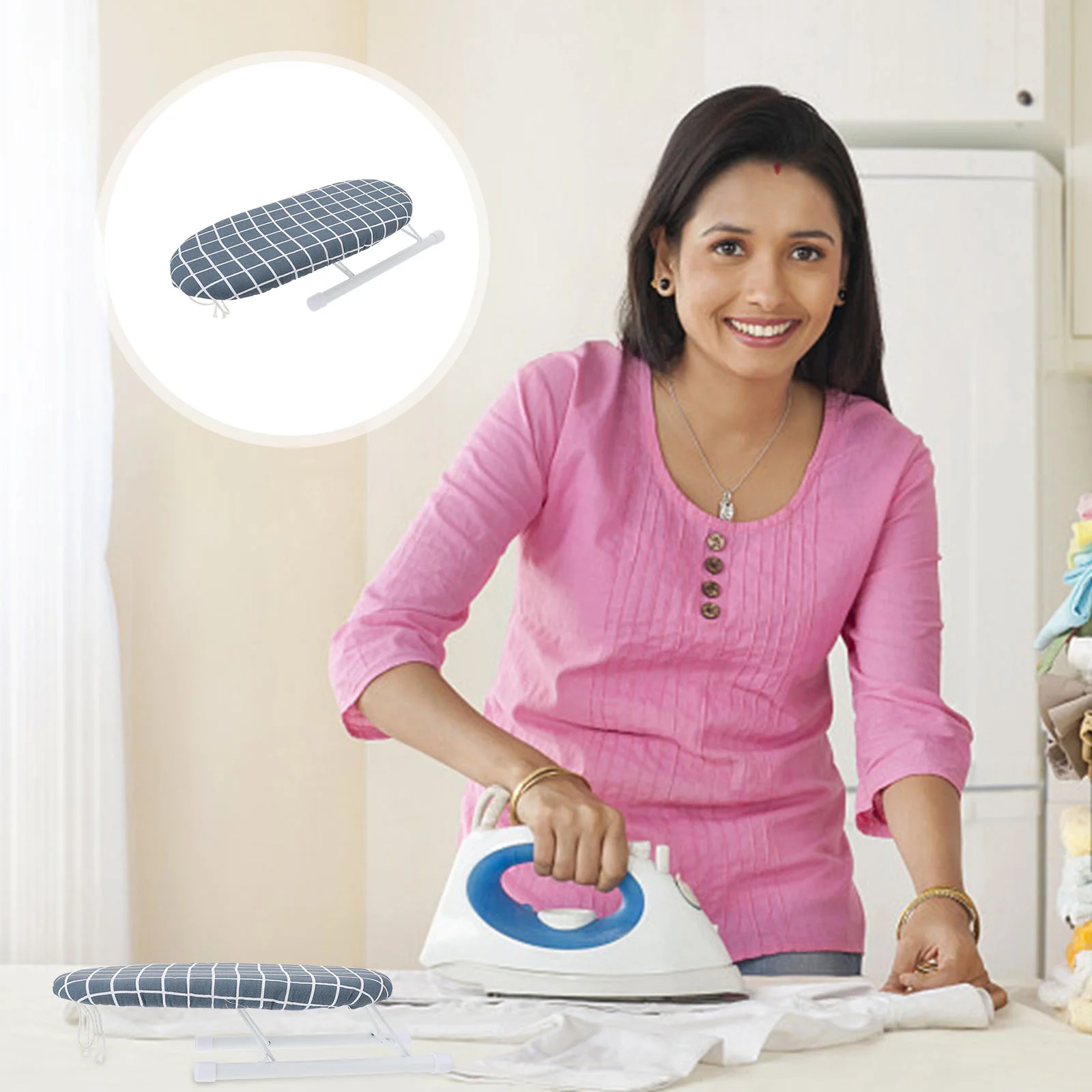 

Ironing Board Mini Tabletop Iron Portable Smallsewing Pad Folding Sleeve Cover Countertop Restclothes Table Foldable Tool