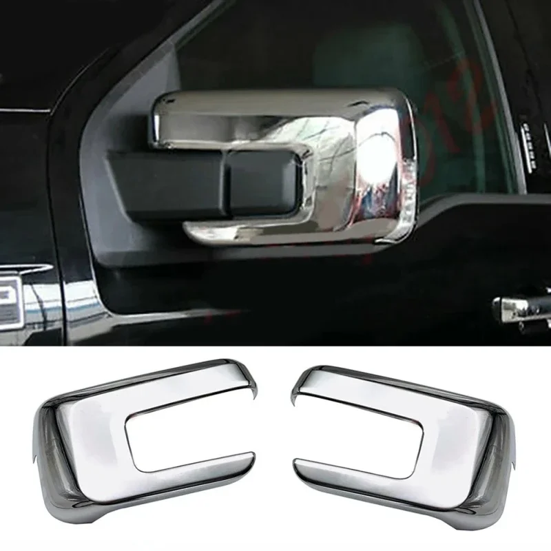 Для Ford F150 F-150 2022 2023, ABS, передняя сторона автомобиля, левое и правое стекло заднего вида, накладка на зеркало, рамка, крышки заднего вида (art.: 3920ca83edc94) - 3920ca83edc94
