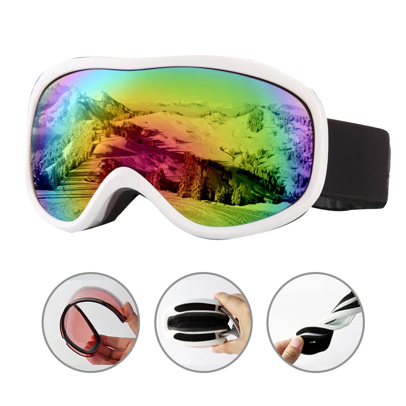 

Ski Goggles Double Layers UV400 Anti-fog Big Ski Mask Glasses Skiing Snow Men Women Snowboard Goggles Skiing Sunglasses Eyewear