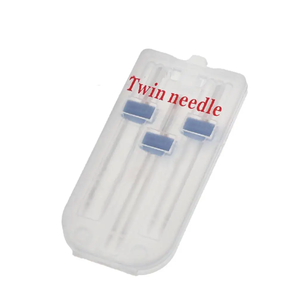 

3pcs Twin Stretch Machine Needles Household Sewing Machine Double Needles Pins Heavy Duty DIY Craft Accessories