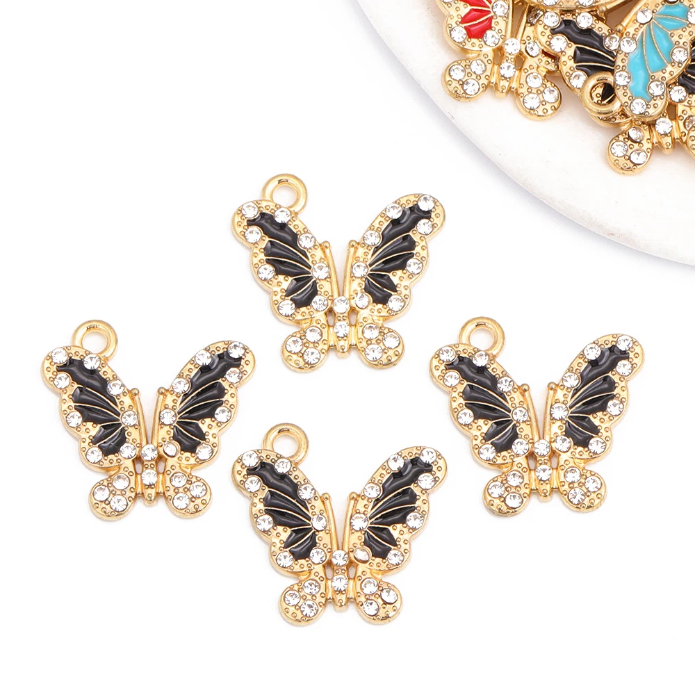 10 шт. разноцветные блестящие подвески в виде животных