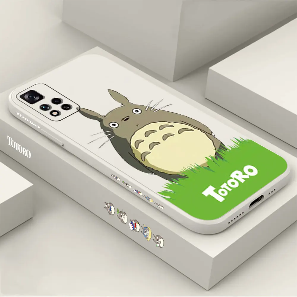 

Prairie Fat Cat Totoro Phone Case For Redmi Note 12 11 11T 11R 11E 11S 10 10T 9 9S 9T 8 7 7S Pro Plus Max 4G 5G Cover Funda Capa