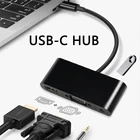 Адаптер USB Type-C к HDMI 4K VGA 3,5 мм аудио USB конвертер USBC адаптер для ноутбука Macbook Chromebook thunderbolt 3 док-станция