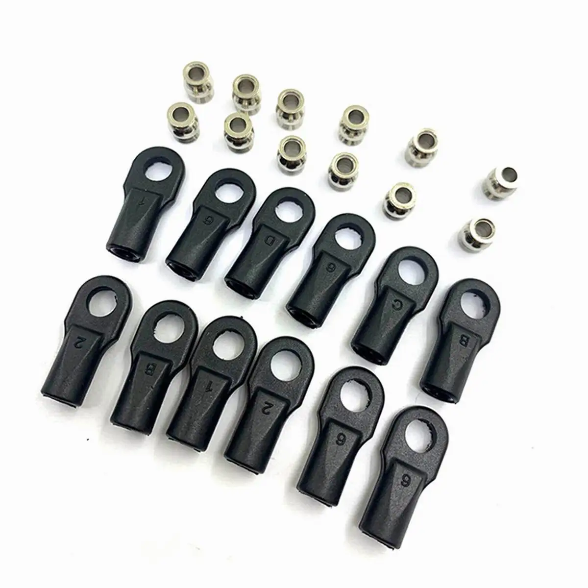 

12pcs Large Rod Ends /w Hollow Balls Rostock Kossel Mini for Traxxas 1/10 E-REVO SUMMIT 5347 Arms-Makes RC Car Accessories