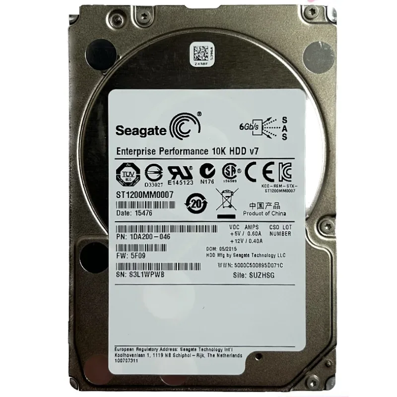 Сервер HGST 1 2T 64 МБ кэш-памяти жесткий диск SAS 2 5 дюйма ТБ 10 000 об/мин 6 ГБ