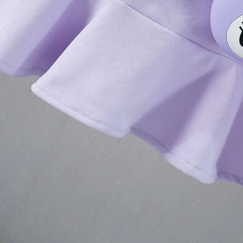 Детское платье с героями мультфильмов Sanrio Kawaii Kuromi повседневная свободная одежда